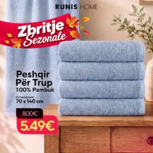 Peshqir për Trup 70x140 cm – 100% Pambuk